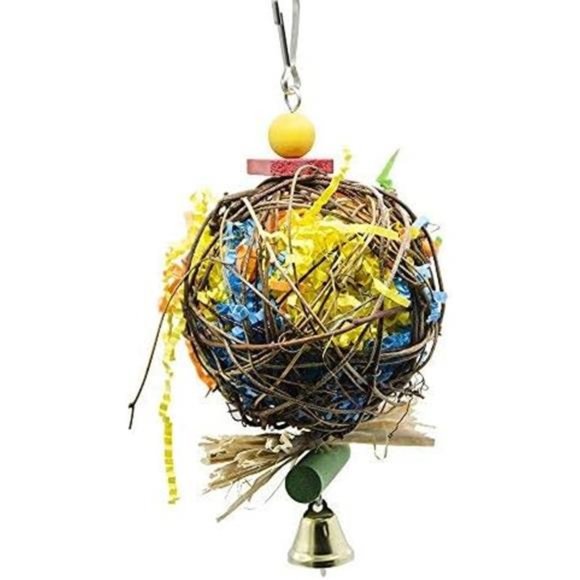 2 Pack Bird Chewing Toys Foraging Shredder Toy Parrot Cage Shredder Toy Foraging - Picture 5 of 5